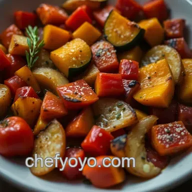Delicious Roasted Coquina Squash Medley with Maple Glaze Recipe Card