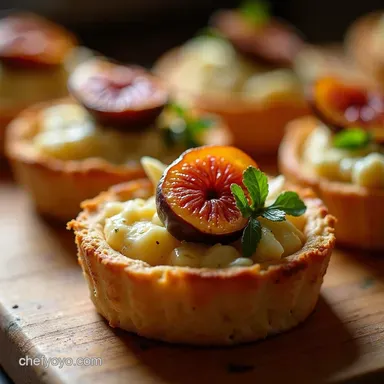 Roasted Fig Gorgonzola Tartlets An Autumn Delight Recipe Card