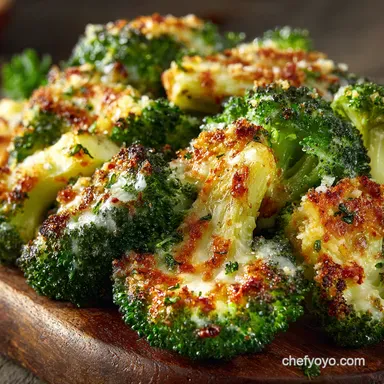 Roasted Garlic Parmesan Broccoli Easy Side Dishes Win Recipe Card