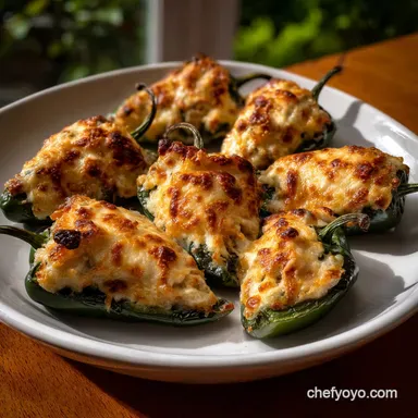 Stuffed Poblano Peppers: Easy, Smoky & Flavorful Recipe Card