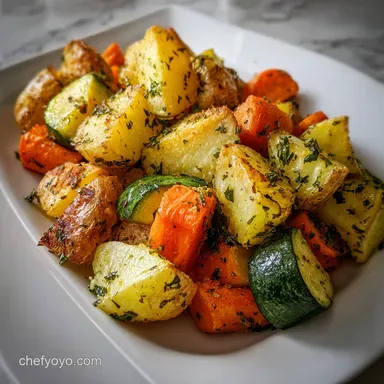 Roasted Potatoes Carrots Zucchini Recipe: Crispy Baked