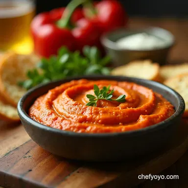 Easy Dips To Make For A Party Roasted Red Pepper Feta Recipe Card