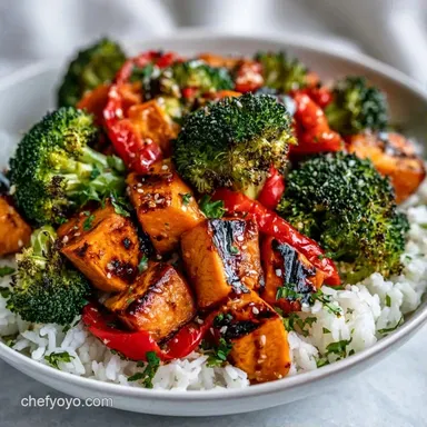 Roasted Vegetable Rice Bowl: Meal Prep Recipe Card