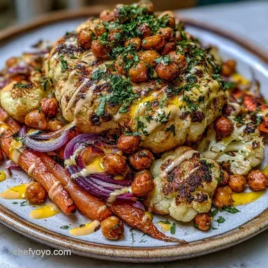 Roasted Veggie Bowl for 4 Servings Recipe Card