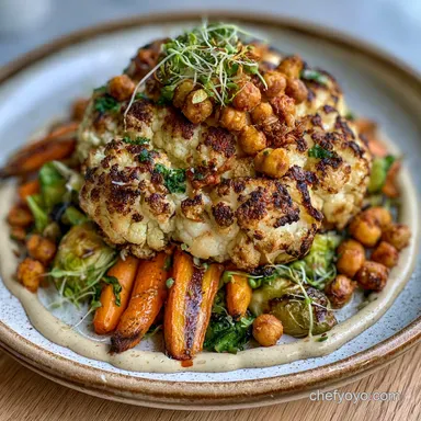 Roasted Veggies Tahini Sauce: Velvety Recipe Card