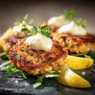 Chicken Cakes: The Ultimate Crispy Recipe with Lemon Aioli Recipe Card