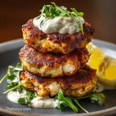 Chicken Cakes: The Ultimate Crispy Recipe with Lemon Aioli