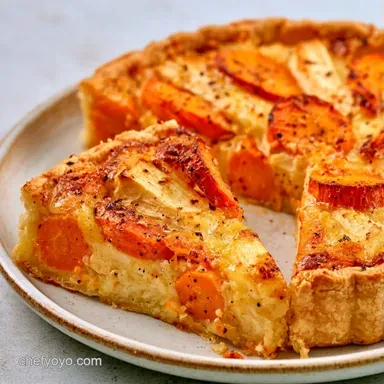 Root Vegetable Tart for 8 Servings Recipe Card