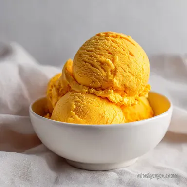 Saffron Honey Ice Cream: Silky & Orange Infused Recipe Card