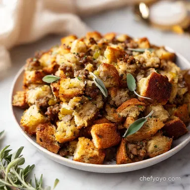 Classic Sage Stuffing Recipe for Turkey Recipe Card