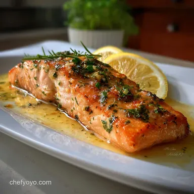 Baked Salmon at 350 with Lemon and Garlic Recipe Card