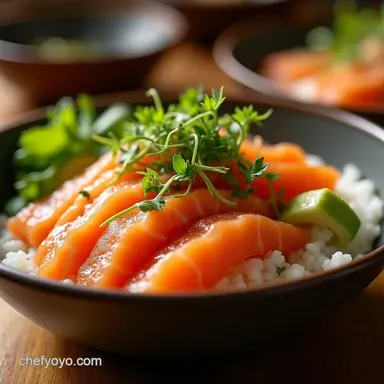 Easy Salmon Avocado Sushi Rice Bowls Recipe No Rolling Recipe Card