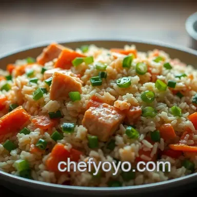 Easy Recipes for Salmon Leftovers: Delightful Salmon Fried Rice Recipe Card