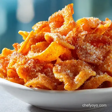 Salty Sweet Fruckies Snack that is Better than Caramel Corn Crispy Baked Recipe Card