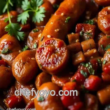 Sausage and Peppers Recipe: My Easy Italian Street Food! Recipe Card