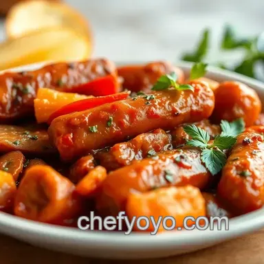 Sausage and Peppers Recipe: My Easy Italian Street Food! Recipe Card