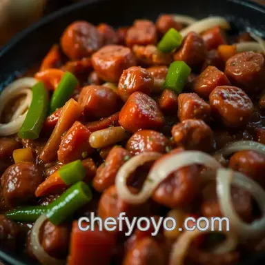 Easy & Juicy Sausage Pepper and Onion Recipe: A Family Favorite Recipe Card