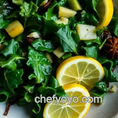 Easy Saut&eacute;ed Mangold Chard with Garlic and Lemon - A Quick Delight Recipe Card