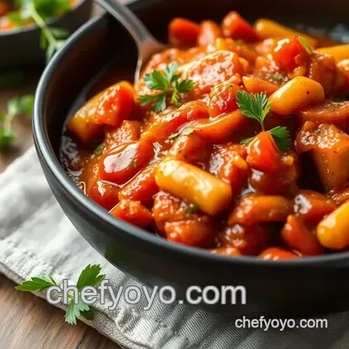 How to Create My Grandmother's Saut&eacute;ed Sauce with Garlic & Tomato Paste Recipe Card