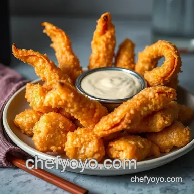 Crispy Jonah Crab Claws Tempura with Zesty Spicy Aioli Recipe Card