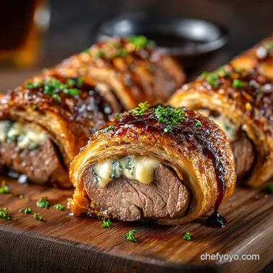 Savory Roast Beef Gouda Rolls Comfort Food Reimagined Recipe Card