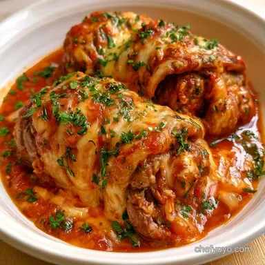 Beef Rolls with Savory Tomato for 6 Recipe Card