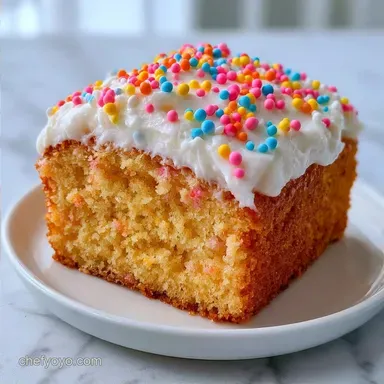 Scratch Made Dot Cake for 8 Servings