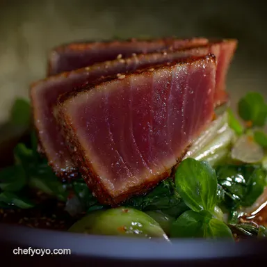 Seared Ahi Tuna Recipe: Restaurant Quality at Home! Recipe Card