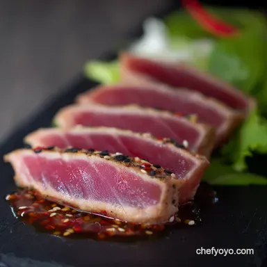 Pan Seared Yellowfin Tuna My SushiGrade Secret Recipe Card