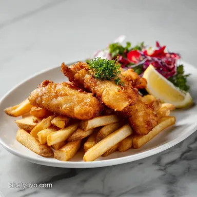 Fish and Chips Recipe for 4 Servings