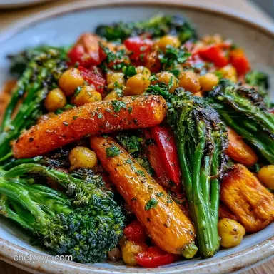 Sheet Pan Veggie Bowl for 4 Servings Recipe Card