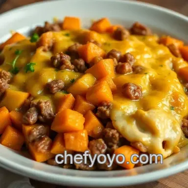 Sweet Potato Shepherd's Pie: Ground Beef Recipes For Dinner Done Right! Recipe Card