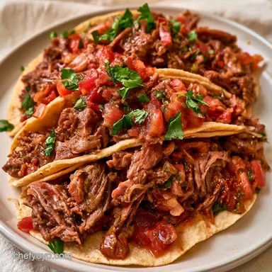 Slow-Cooked Shredded Venison Tacos Recipe Card