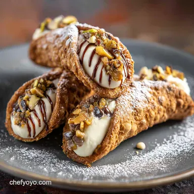 Cannolis Authentic Sicilian Recipe for Crispy Shells and Rich Filling