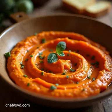 Smoky Silky Roasted Red Pepper Hummus Recipe Recipe Card