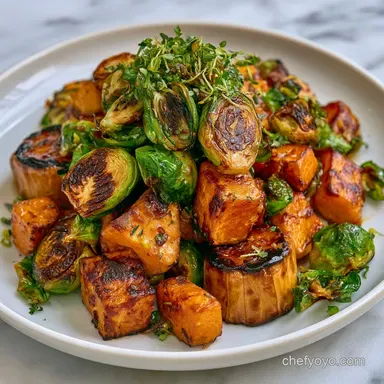 Simple Roasted Harvest Bowl for 4 Bowls Recipe Card