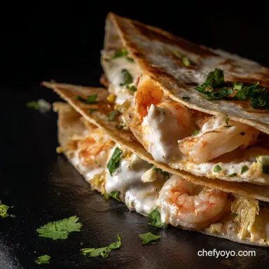 Quick Shrimp Quesadilla Recipe Chipotle Crema Magic Recipe Card