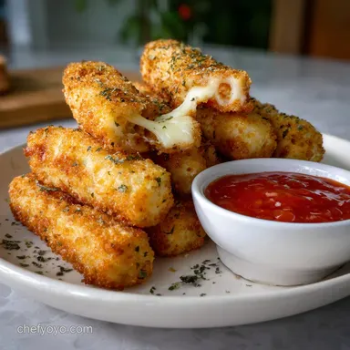 Skinny Baked Mozzarella Sticks: Crispy, Healthy Appetizer