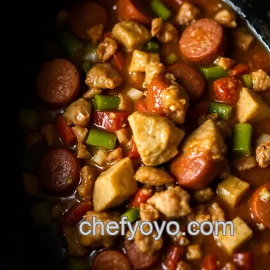 Easy, Savory Slow Cooker Jambalaya Recipe: Your New Family Favorite Recipe Card