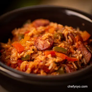 Jambalaya Recipe Slow Cooker Easy Louisiana Comfort Food Recipe Card