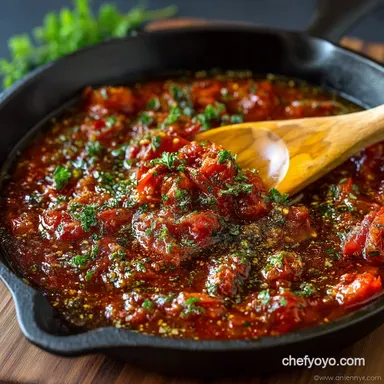 The Best Simple Italian Marinara Sauce Recipe Slow Simmered Recipe Card
