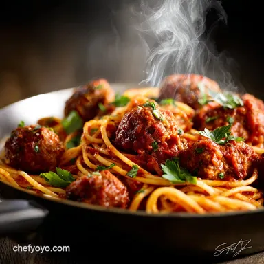 Spaghetti and Meatballs: Proper Slow-Simmered Italian Classic