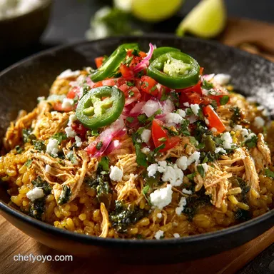Chicken Taco Poblano Rice Bowls: Vibrant and Creamy Arroz Poblano Recipe Card