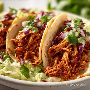 Shredded Chicken Tacos: Slow-Simmered Smoky Tinga Style