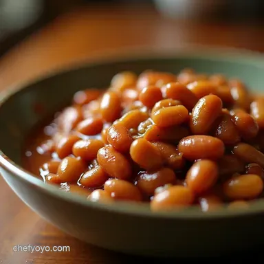 The Best Crockpot Baked Beans Recipe Sweet Smoky Recipe Card