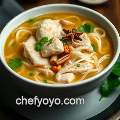 Easy Chicken Pho Noodle Soup Recipe: A Warm Family Favorite Recipe Card