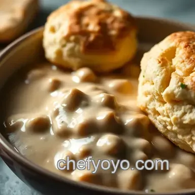 Biscuits and Gravy Recipe: Southern Comfort at Home Recipe Card