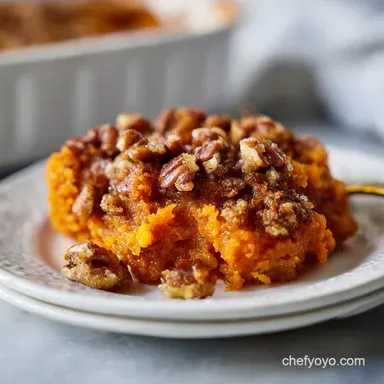 Southern Sweet Potato Casserole with Pecan Topping in 60 Minutes Recipe Card
