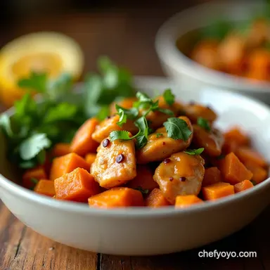Southwest Chicken and Sweet Potato Bowls Easy Weeknight Dinner Recipe Card