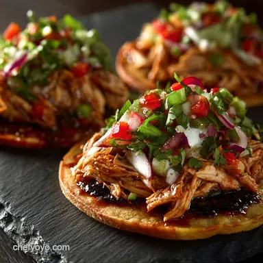 Ultimate Rotisserie Chicken Tostadas 30Minute Weeknight Dinner Recipe Card